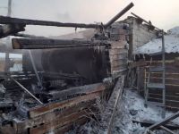 На пожаре происшедшем 22 января 2020 года в д. Заблагар уничтожено строение гаража на площади 120 кв.м.